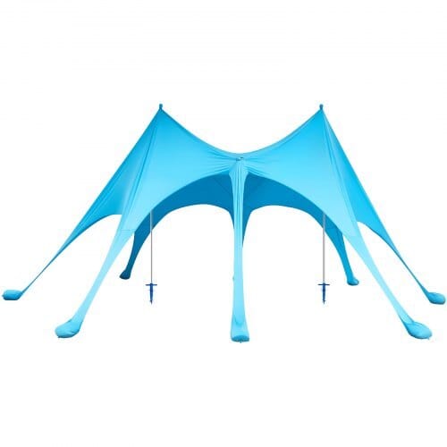Beach Tent Sun Shelter, UPF50+ Sun Protection, 9.2 ft Tall, 20 x 13 ft, Easy Pop Up Beach Canopy with Sandbags, Stability Poles, Sand Shovels, Portable Shade for Family Outings, Camping, Fishing