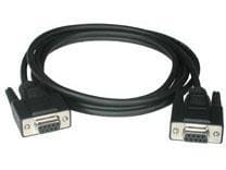 6ft db9 f/f null modem cbl blk