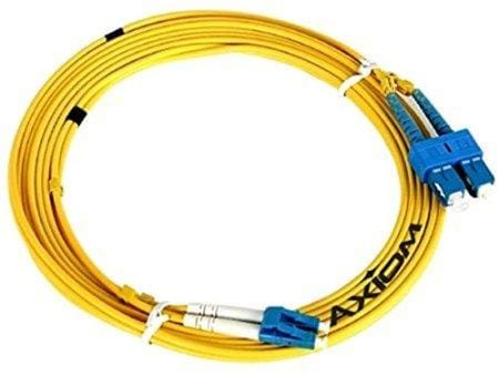 Axiom lc/sc singlemode duplex os2 9/125 fiber optic cable 15m