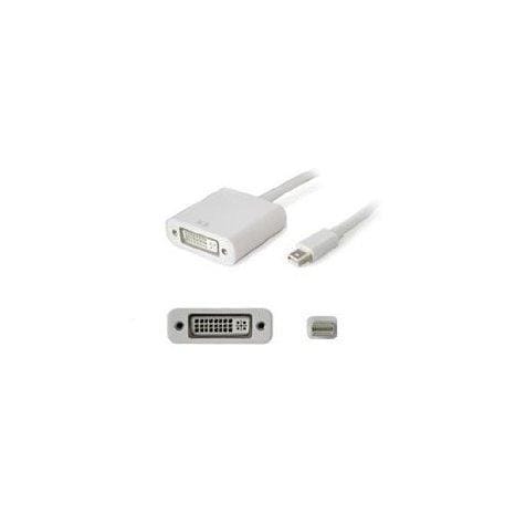 Addon 8in mini-displayport male to dvi-i (29 pin) female white adapter cable