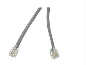 Cables to go 02970 7ft (2.1m) rj11 modular telephone cable - jacket material: pv