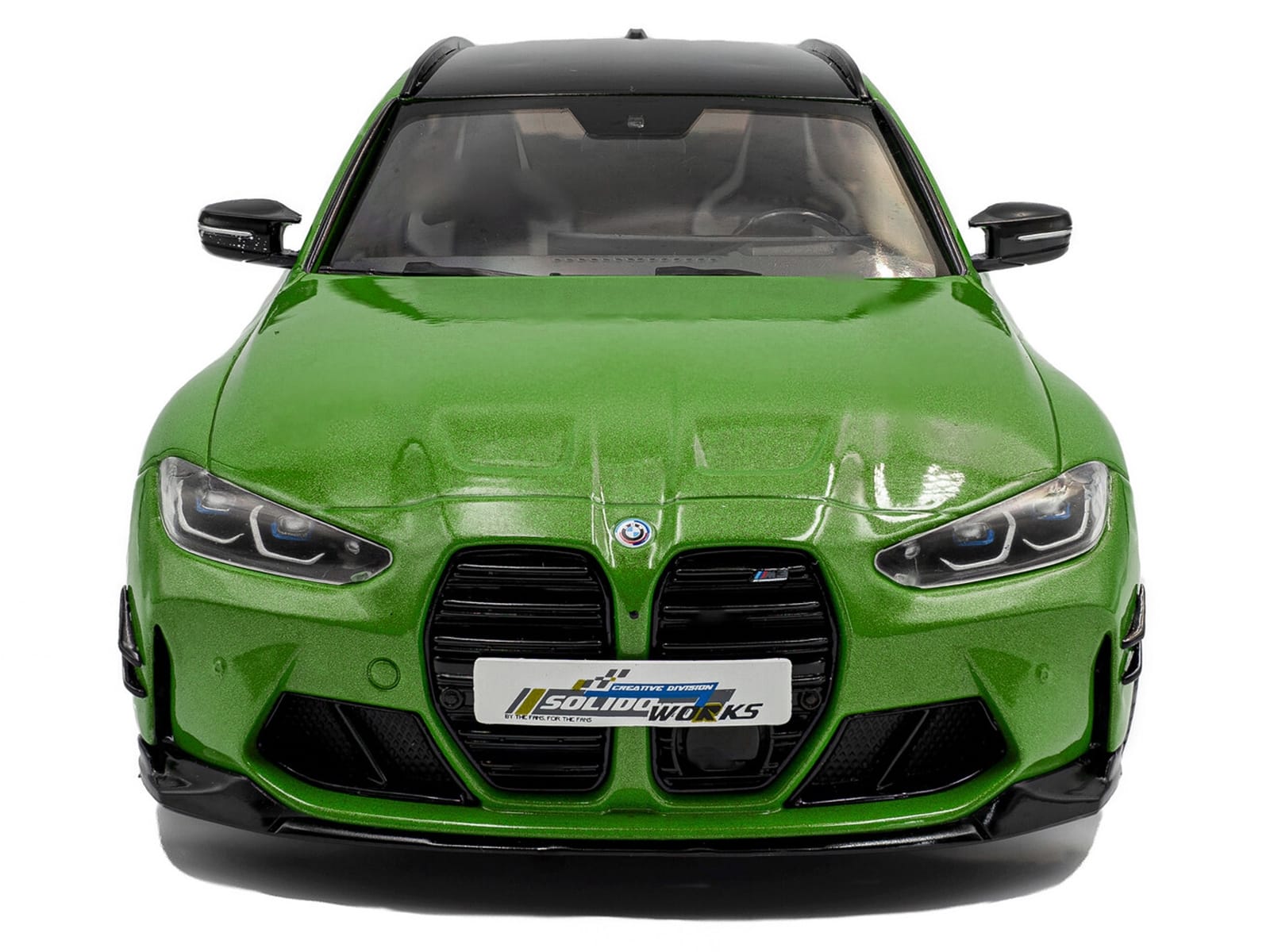 2024 BMW M3 Competition M xDrive Touring Green Metallic with Black Top 1/18 Diecast Model Car by Solido