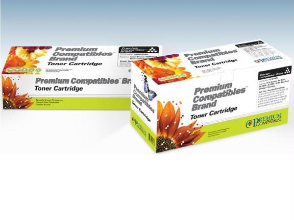 Pci brand compatible panasonic kx-fa136 black thermal ribbons two pack for panas