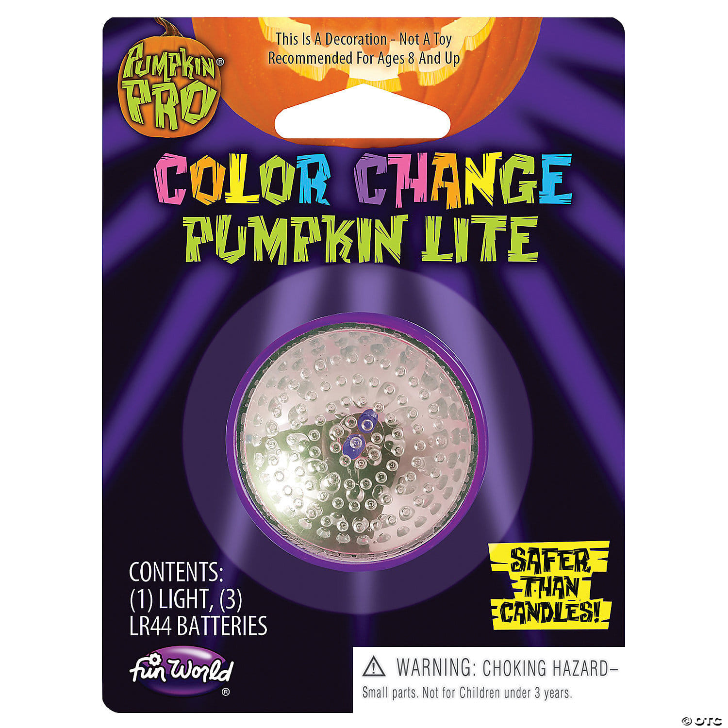 Color changing pumpkin light fw94680