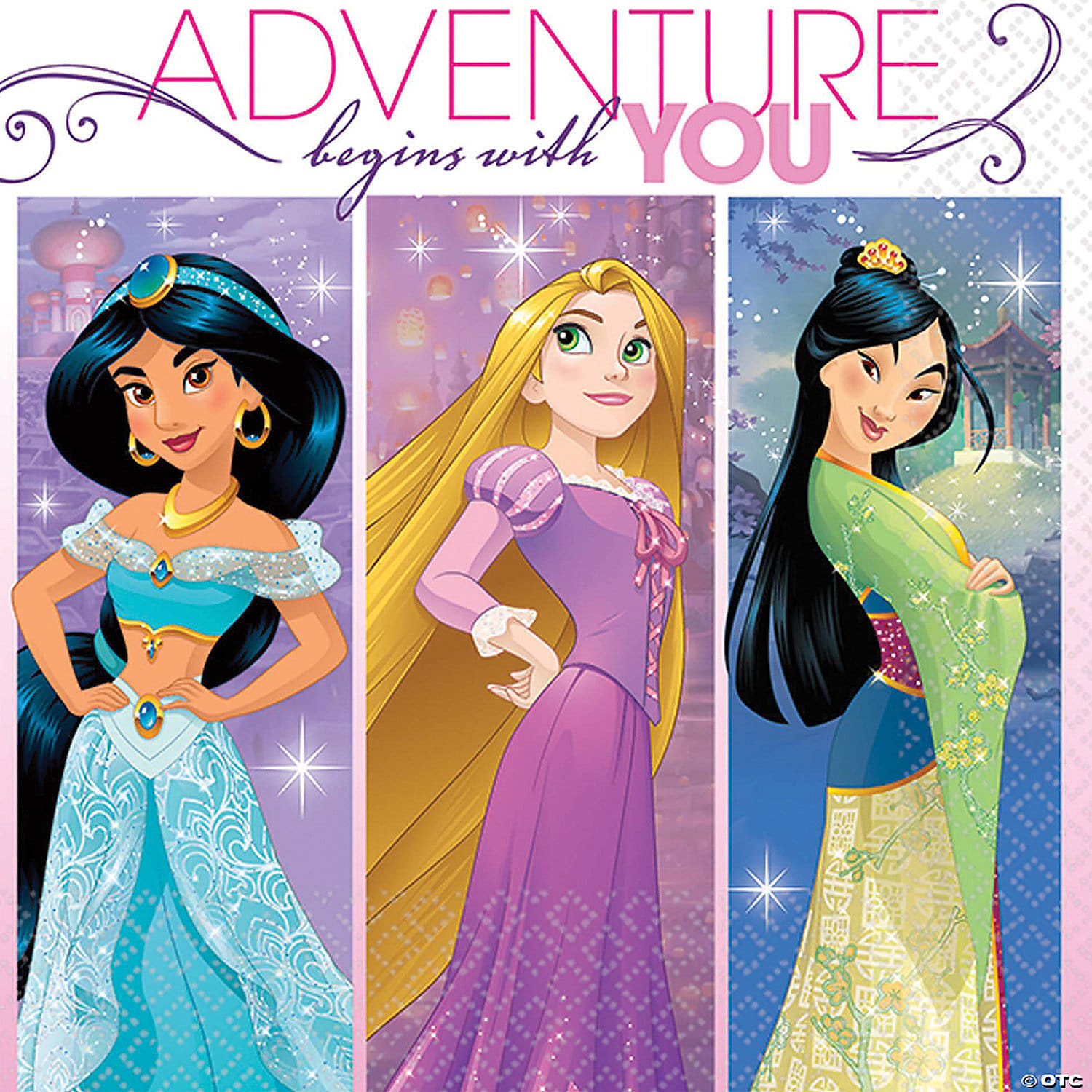 Disney princess beverage napkins