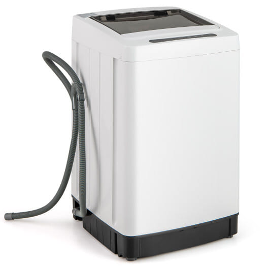 Full-Automatic Washing Machine Washer and Spin Combo-White - Color: White