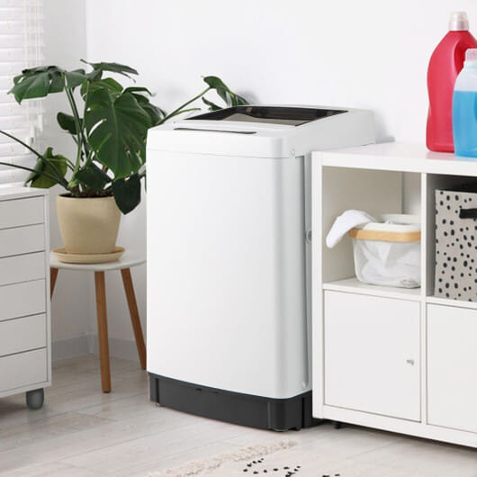 Full-Automatic Washing Machine Washer and Spin Combo-White - Color: White