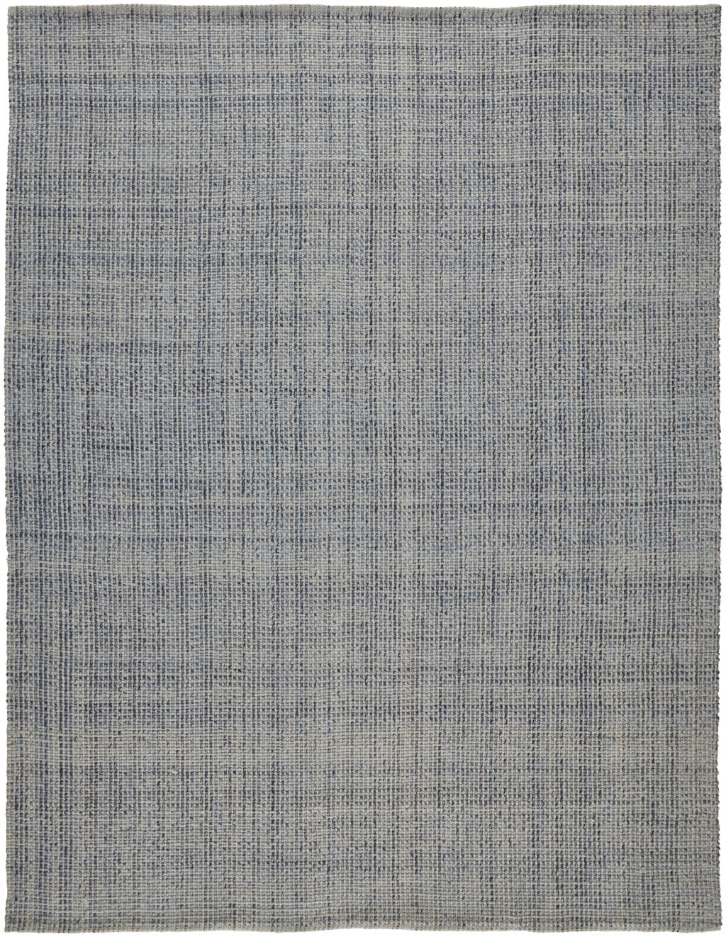 2' X 3' Gray Ivory And Blue Hand Woven Area Rug