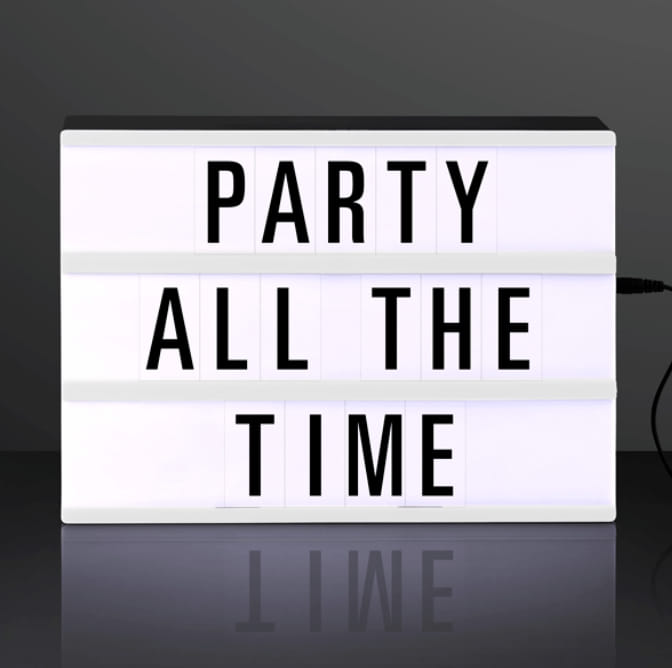 Customizable Large LED Sign My Cinema USB Powered Original Marquee Lightbox
