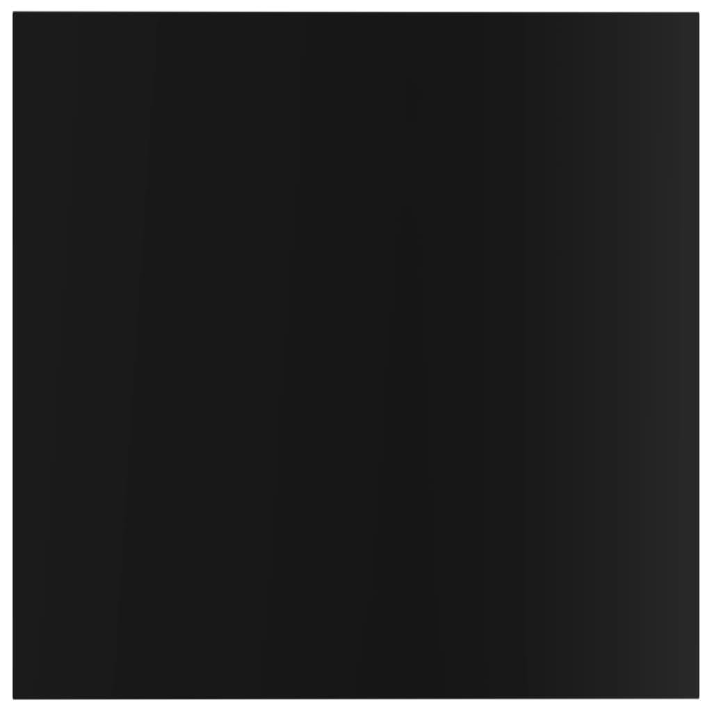 Bookshelf Boards 4 pcs High Gloss Black 15.7"x15.7"x0.6" Engineered Wood