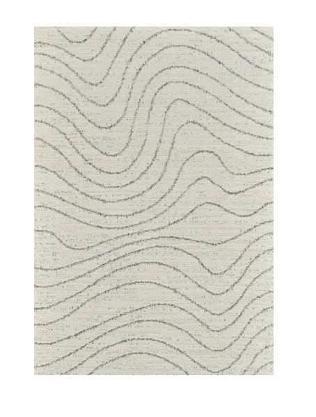 8' X 11' Cream and Beige Abstract Area Rug