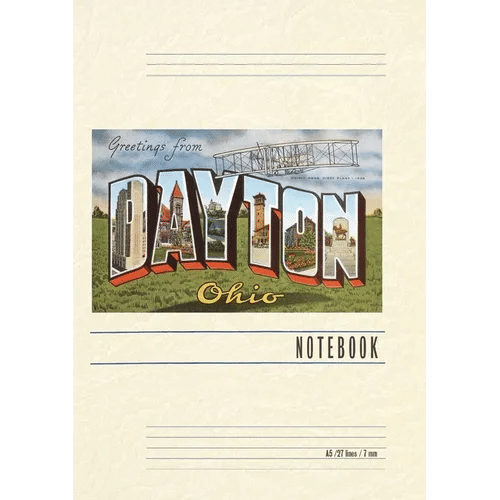Vintage Lined Notebook Greetings from Dayton - Paperback