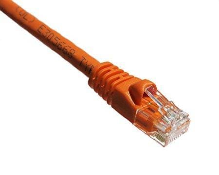 Axiom 7ft cat5e 350mhz patch cable molded boot (orange)