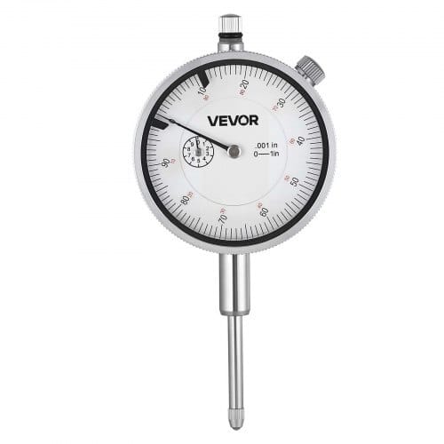 Dial Test Indicator with 360-Degree Flexible Arm and 360-Degree Locking Pliers, 0.001 inch Accuracy, 0-1 inch Range, Professional for Machine Set-Up, Narrow Area Measurement, Storage Case