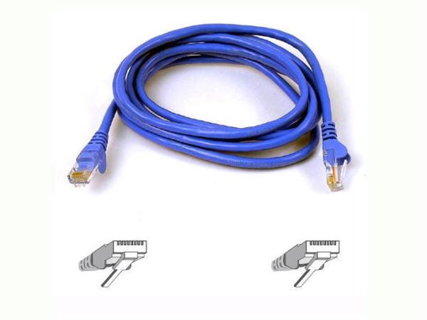 40ft cat6 snagless patch cable, utp, blue pvc jacket, 23awg, 50 micron, gold pla