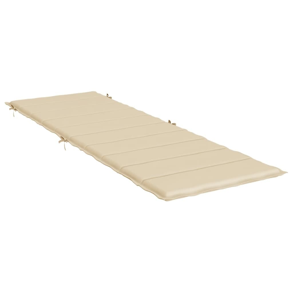 Sun Lounger Cushion Beige 73.2"x22.8"x1.6" Oxford Fabric