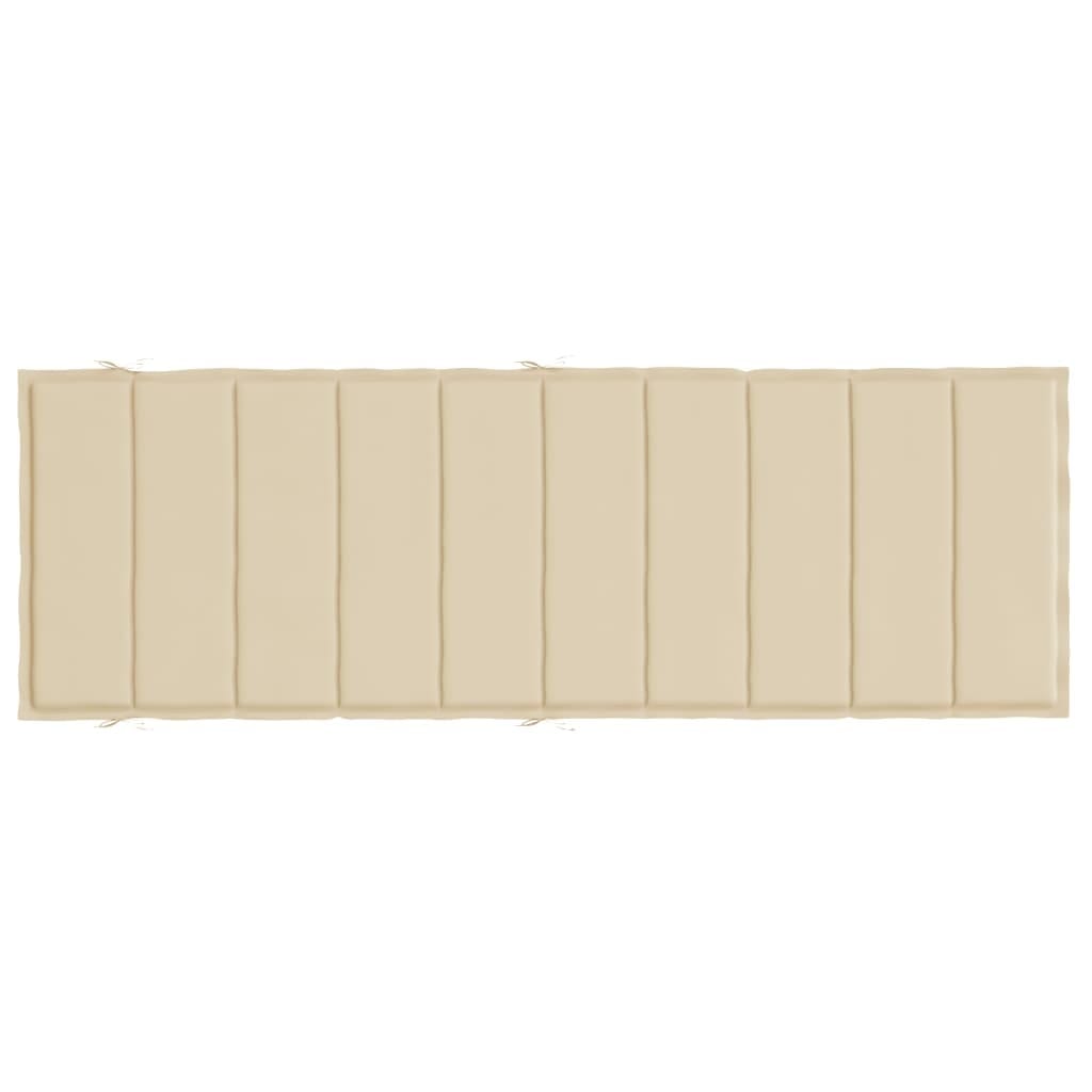 Sun Lounger Cushion Beige 73.2"x22.8"x1.6" Oxford Fabric