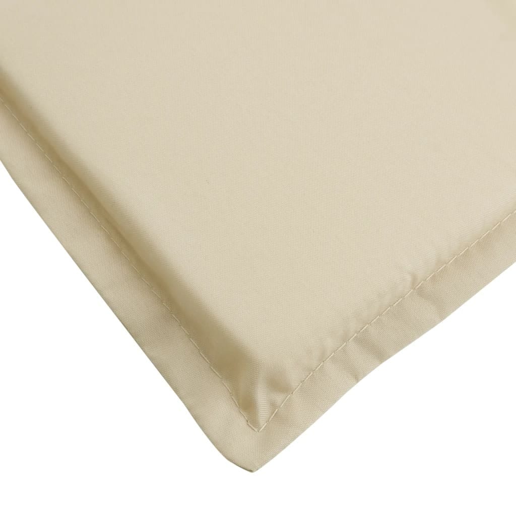 Sun Lounger Cushion Beige 73.2"x22.8"x1.6" Oxford Fabric