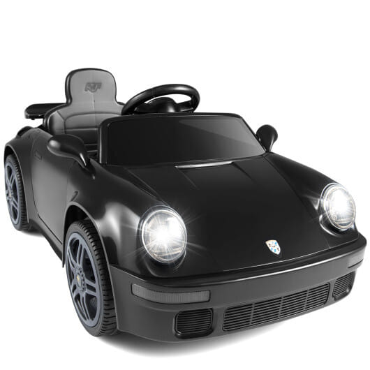 12V Electric Ride On Car Licensed RUF CTR with Remote Control and Music-Black - Color: Black