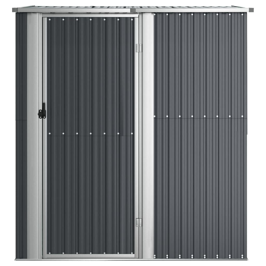 Garden Shed Anthracite 71.1"x38.2"x82.5" Galvanized Steel