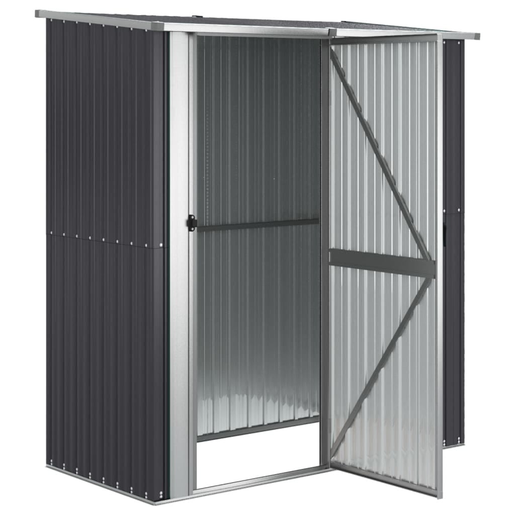 Garden Shed Anthracite 71.1"x38.2"x82.5" Galvanized Steel