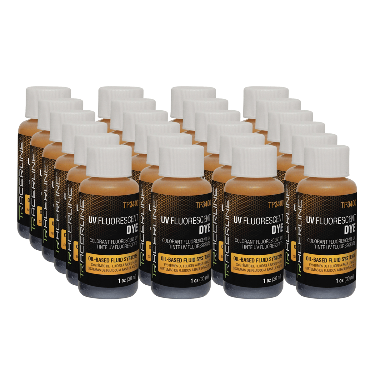 Tracer Products 1 oz (30 ml) bottles of fluid dye 24 Pack