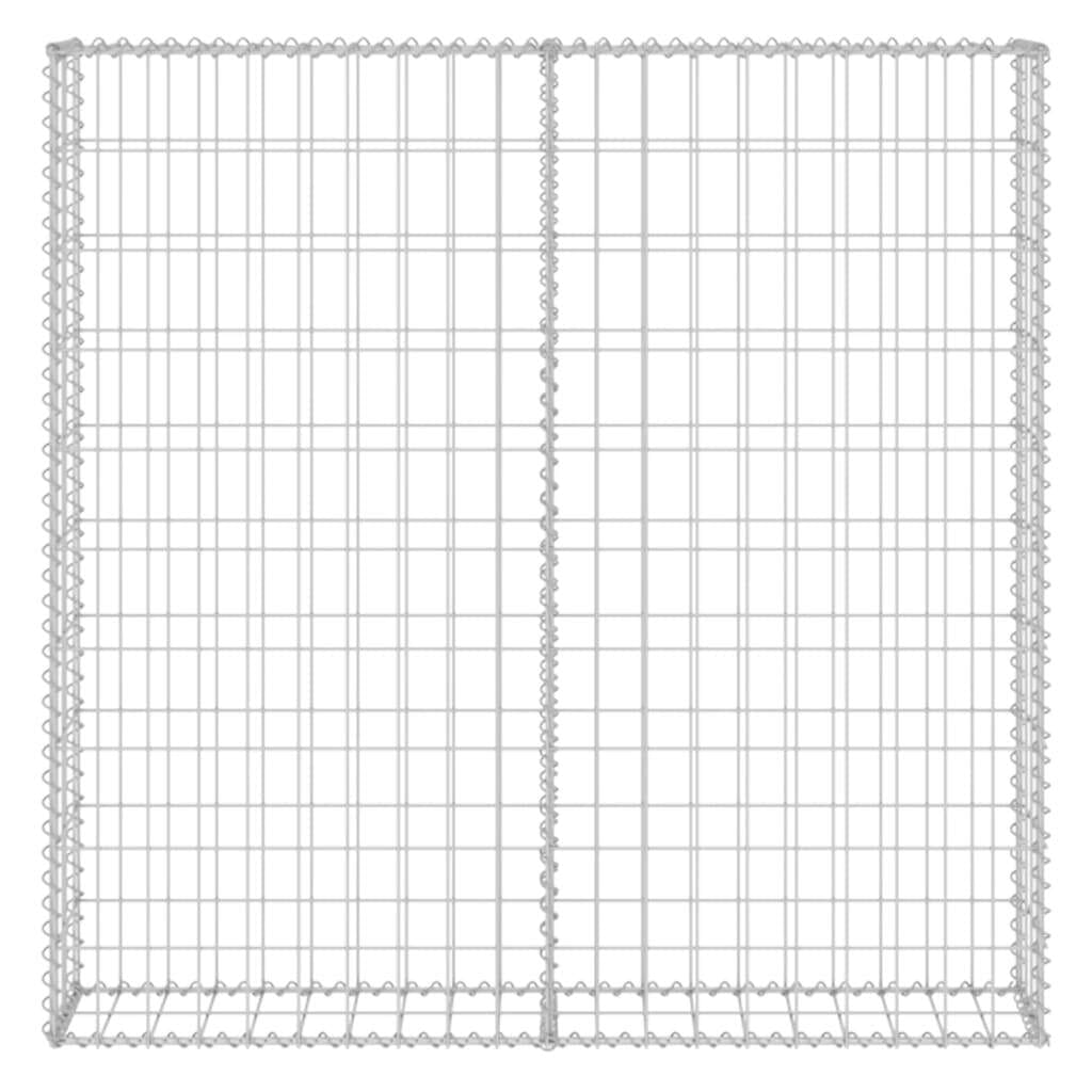 Gabion Wall with Covers Galvanized Steel 31.5"x7.87"x39.4"