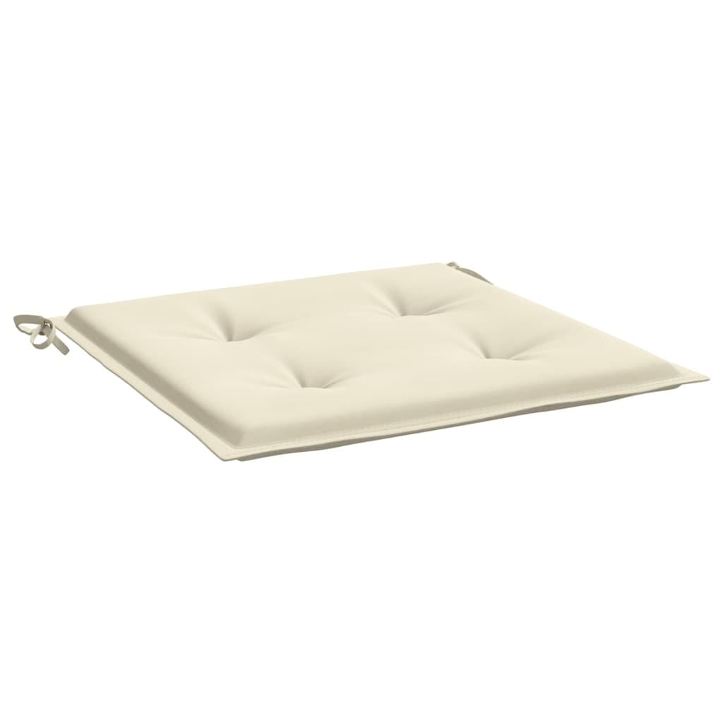 Garden Chair Cushions 4 pcs Cream 19.7"x19.7"x1.6" Oxford Fabric