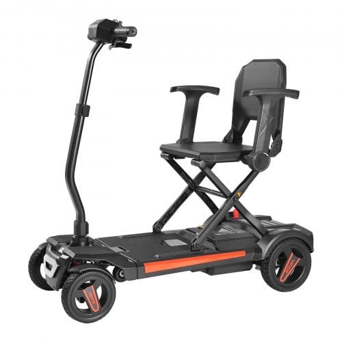4-Wheel Electric Mobility Scooter for Adults & Seniors, Integrated Foldable Mobility Scooter with 9.3 Miles Long Range, All Terrain Travel Wheelchair with 9?° Climbing Capacity & 265LBS Loading