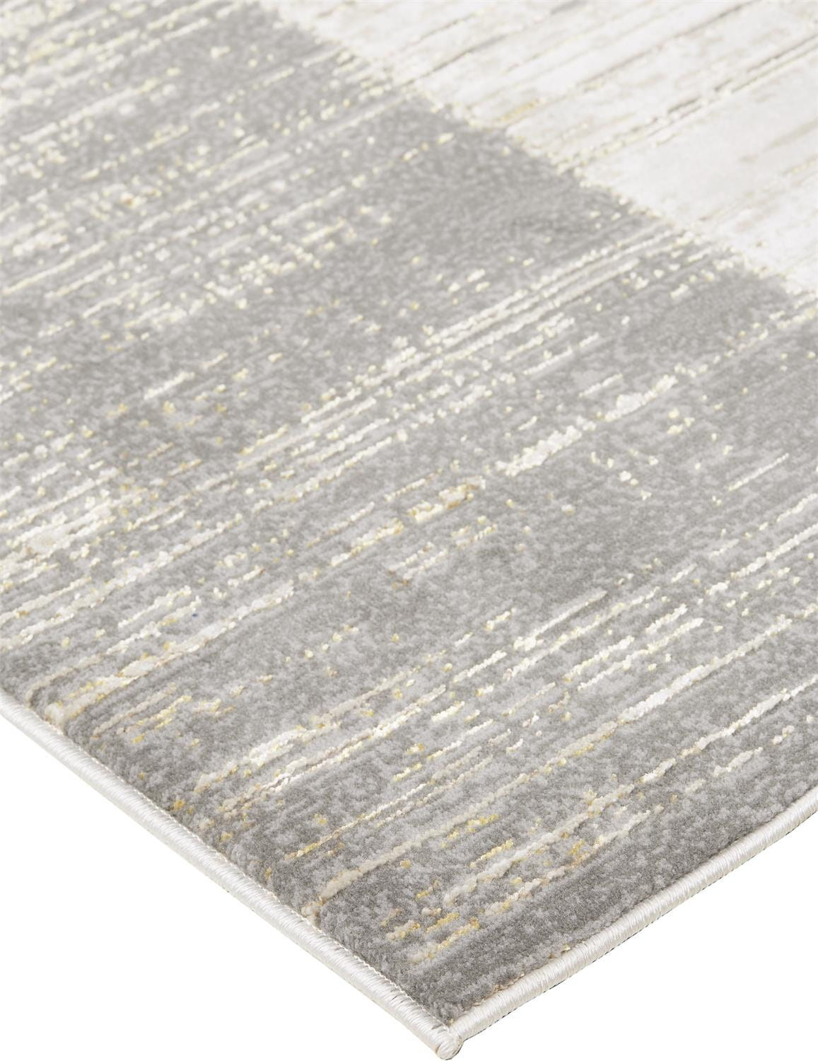 12' X 15' Gray And Ivory Abstract Area Rug