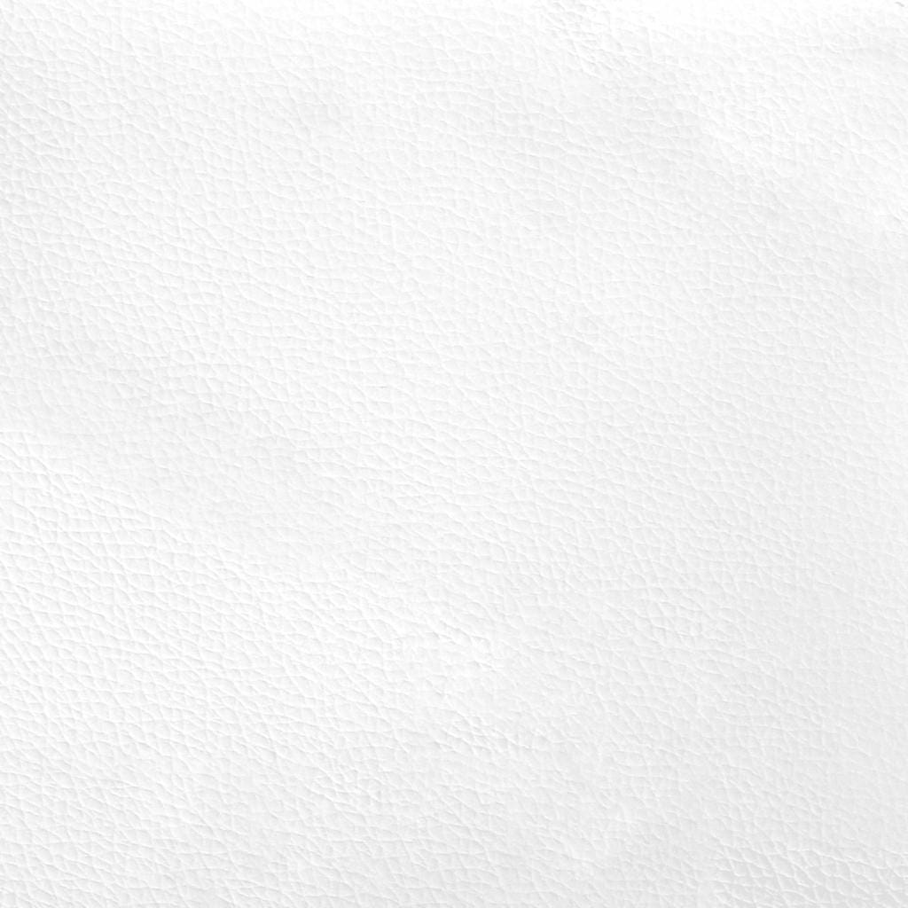 Bed Frame without Mattress White Queen Faux Leather