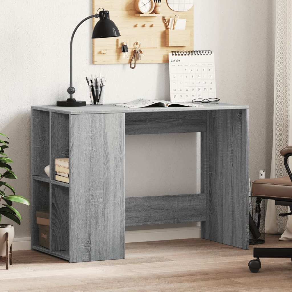 Desk Gray Sonoma 40.2"x19.7"x29.5" Engineered Wood