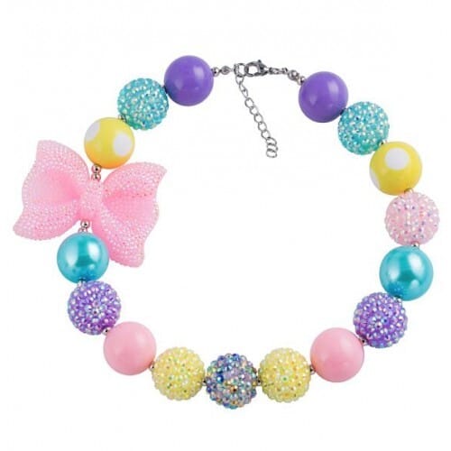 Bowknot Decorated Princess Toddler Fashion Necklace