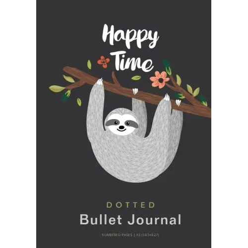 Happy Time - Dotted Bullet Journal: Medium A5 - 5.83X8.27 - Paperback