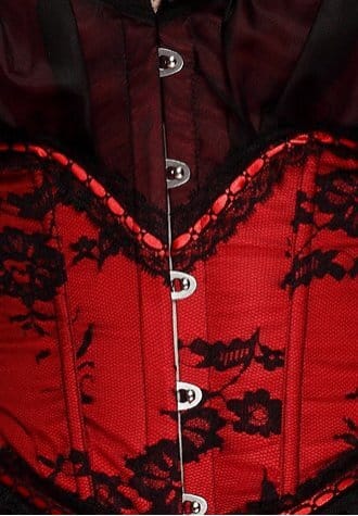 Lace Overlay Peasant Corset