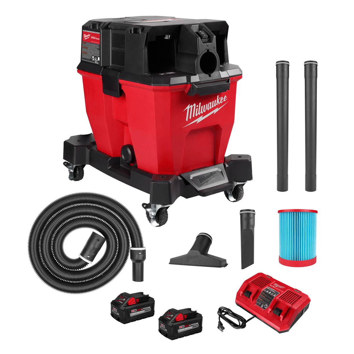 Milwaukee Tool M18 FUEL 9 Gallon Dual-Battery Wet/Dry Vacuum Kit