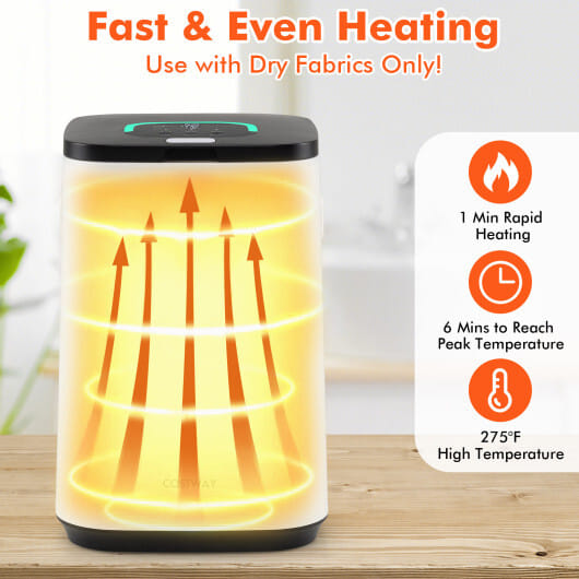 23L Large Hot Towel Heater with Rapid Heating and Adjustable Timer-White - Color: White