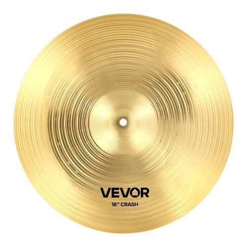 Cymbal Pack, 6 Pieces Cymbals for Drum Set, Alloy Cymbals Drum Set Includes 14-inch Hi-Hats, 16-inch Crash, 18-inch Crash, 20-inch Ride, 10-inch Splash, 16-inch China, Drumsticks & Cymbal Bag