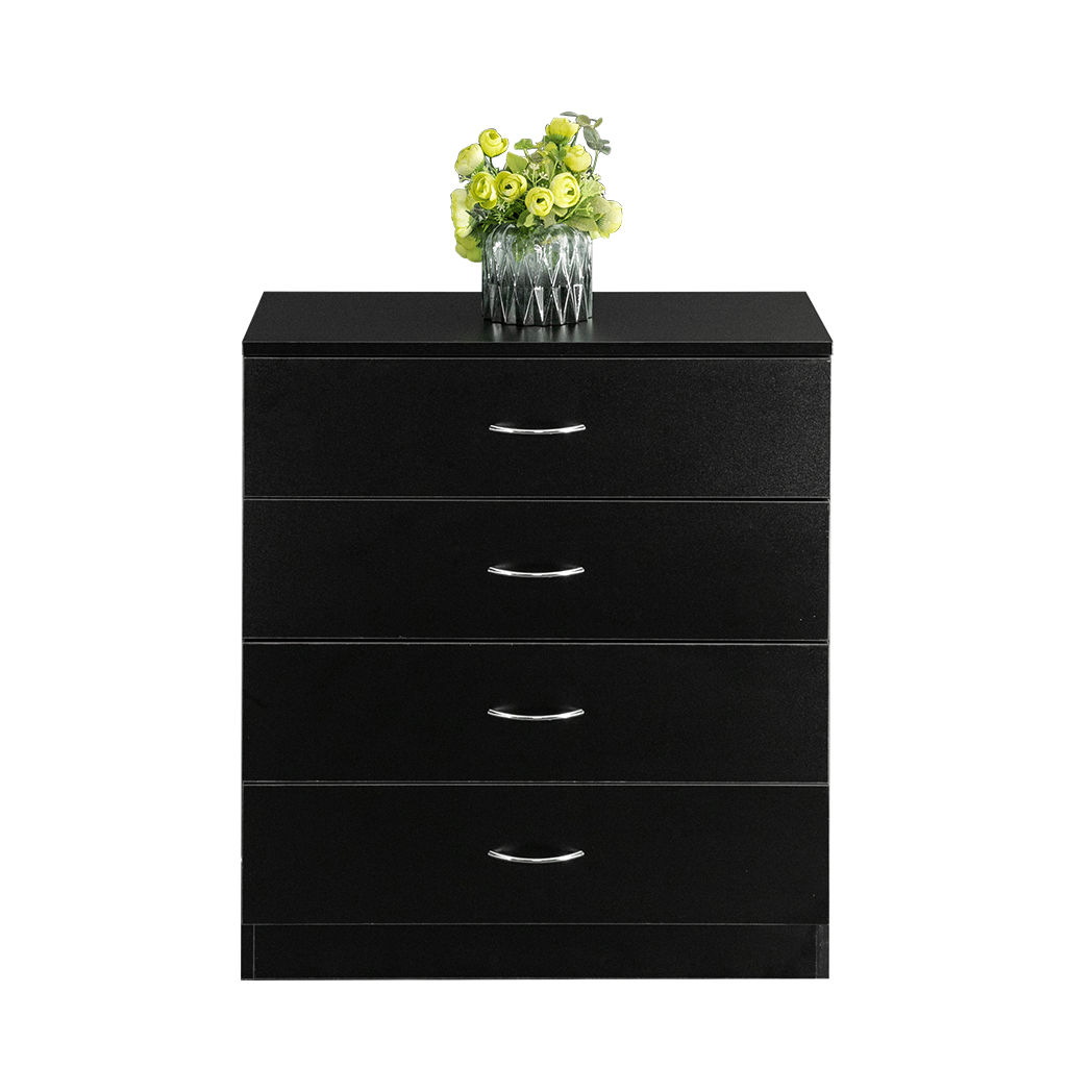 FCH Modern Simple 4-Drawer Dresser Black