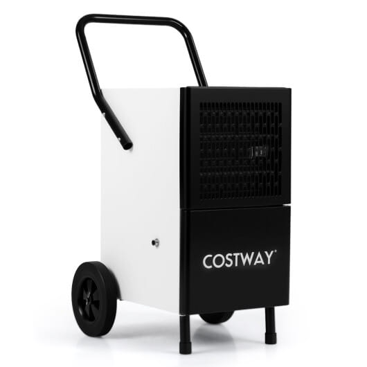 189 Pints Commercial Dehumidifier with Built-in Water Pump-Black - Color: Black