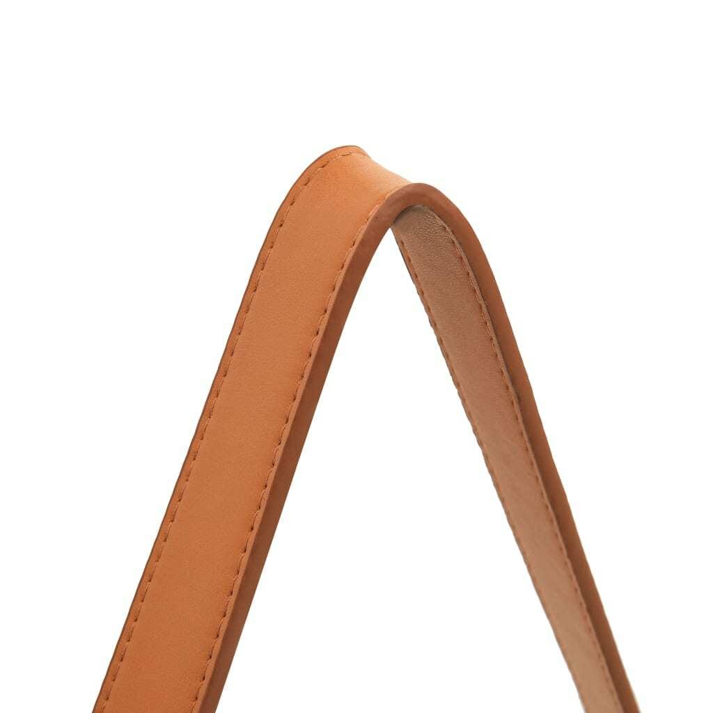 Wall Mirror with Strap 16.7" White