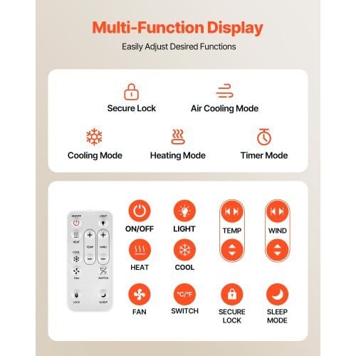 4-Inch Room to Room Fan, 2-in-1 300 CFM Through Wall Fan with Remote Control & Temperature Control, 10-Speed Ventilation Quiet Vent for Kitchen, Living & Laundry Room, Workshop