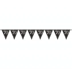 Banner/Bunting - Sparkling Celebration 70 Prismatic Pennant - 20cm x 4m