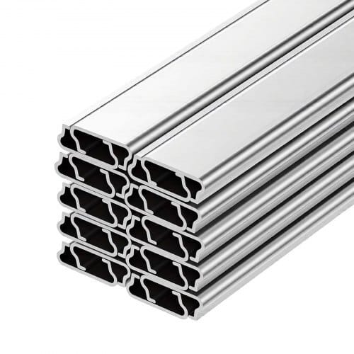 Greenhouse Spring Wire and Lock Channel, 20 Packs 6.56 ft PVC-Coated Wiggle Wire & Aluminum Alloy Channel Bundle Kit with Included Screws, 0.05 in Thickened, Poly Film & Shade Cloth Attachments