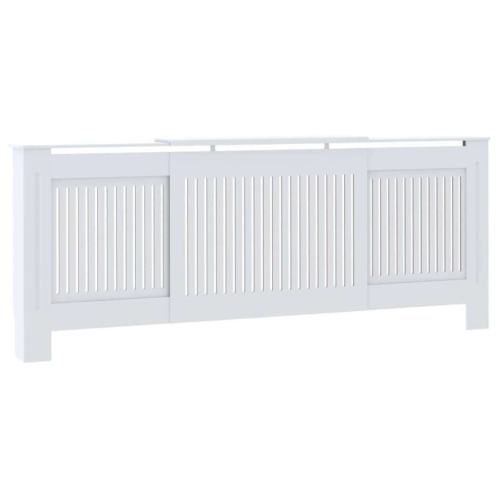 Engineered Wood Radiator Cover White 80.7"