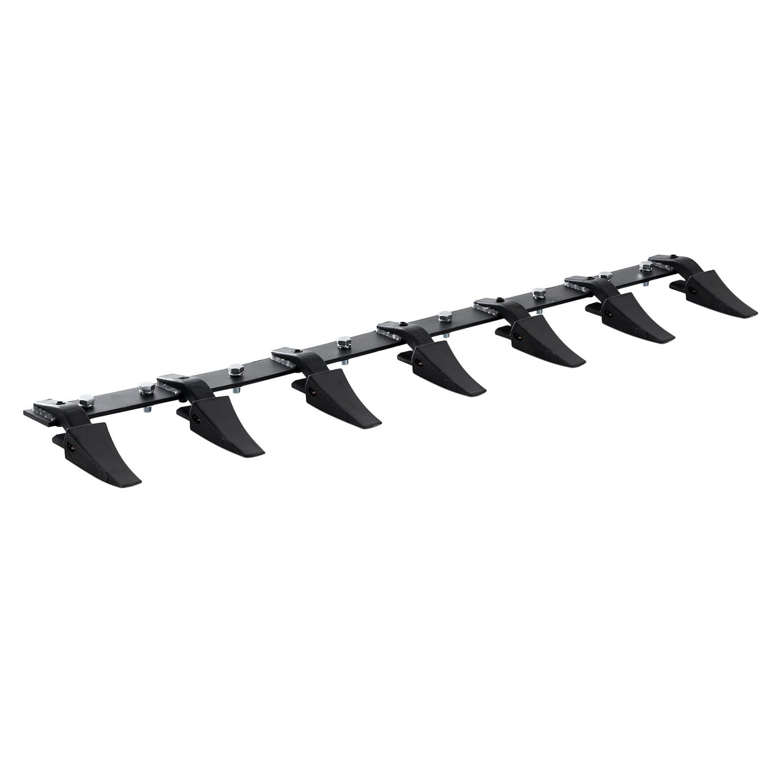 Bucket Tooth Bar, 60'', Heavy Duty Tractor Bucket 7 Teeth Bar for Loader Tractor Skidsteer, 4560 lbs Load-Bearing Capacity Bolt On Design, for Efficient Soil Excavation and Bucket Protection
