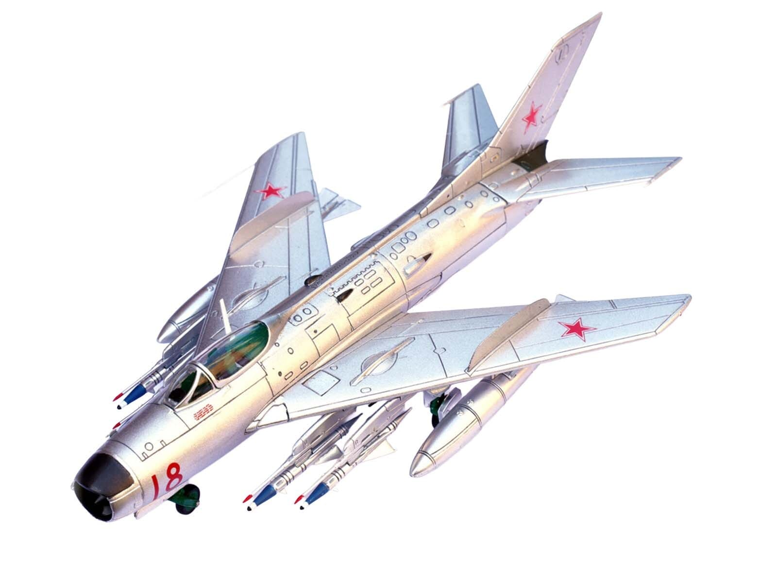 Mikoyan-Gurevich MiG-19PM Farmer-E Fighter Aircraft "Red 18" Soviet Air Force 1/72 Diecast Model by Panzerkampf