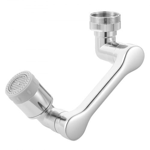 1080?° Swivel Faucet Extender, 2 Sprayer Modes Sink Water Faucet Aerator Extension, Kitchen Bathroom Rotatable Spray Attachment with Brass Robotic Arm, Rotating Splash Filter Wash Hand/Hair/Face