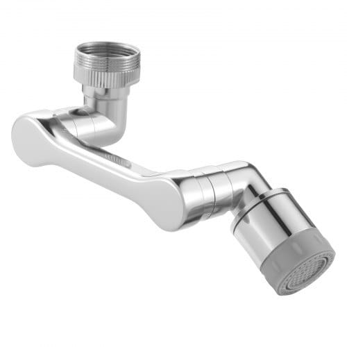1080?° Swivel Faucet Extender, 2 Sprayer Modes Sink Water Faucet Aerator Extension, Kitchen Bathroom Rotatable Spray Attachment with Brass Robotic Arm, Rotating Splash Filter Wash Hand/Hair/Face