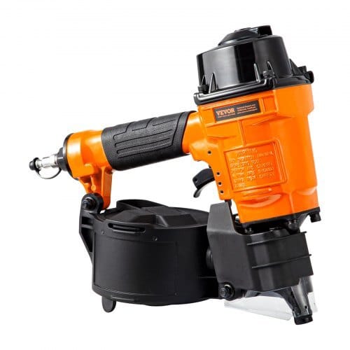 Coil Siding Nailer MCN55, 1 inch to 2-1/4 inch 15 Degree Pneumatic Siding Nail Gun, 70-120PSI Air Coil Nailer for Siding, Pallet Sheathing, Fencing, Decking